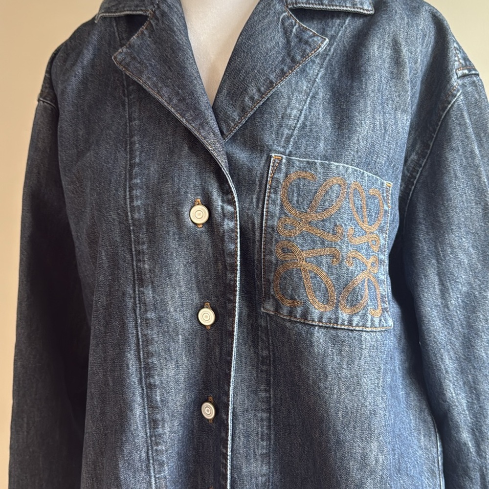 NEW WITH TAG! Authentic Loewe Anagram Pyjama Blouse 38